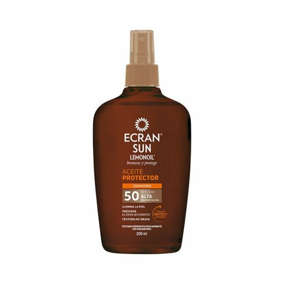 Ecran Zonnebrandolie Ecran Ecran Sunnique Spf 50 (200 Ml) Spf 50 200 Ml