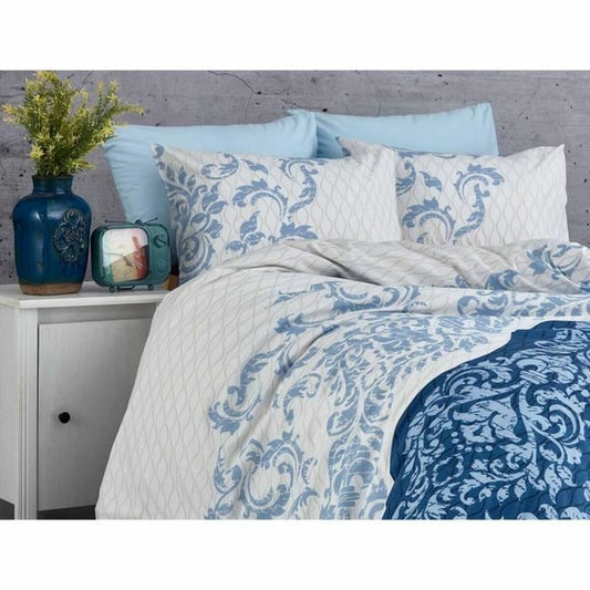Bigbuy Home Dekbedovertrek Set Blauw Bed Van 200 3 Onderdelen