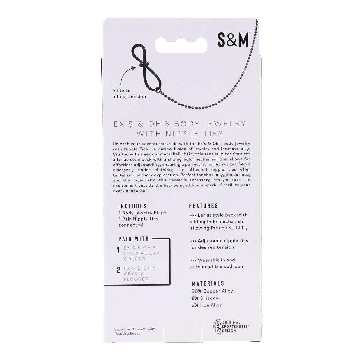Sportsheets Tepelklemmen Ketting Sportsheets Sex And Mischief