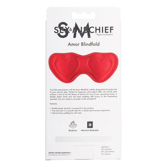 Sportsheets Blinddoek Sportsheets Sex & Mischief Rood
