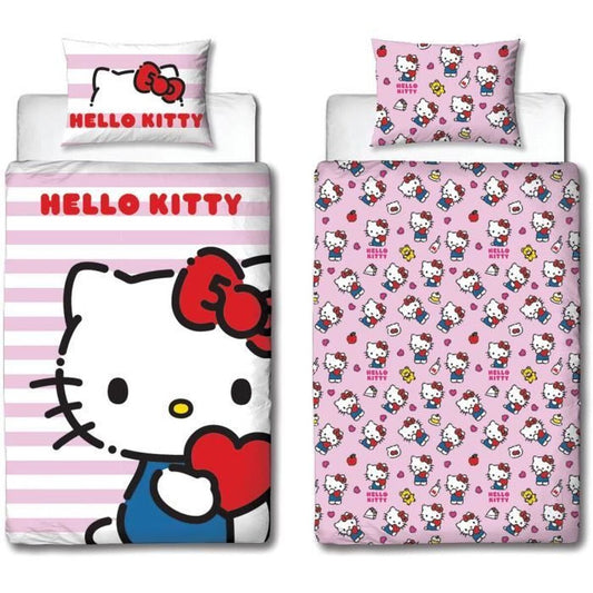 Hello Kitty Dekbedovertrek Set Hello Kitty 25 X 5 X 30 Cm Roze Bed Van 140 2 Onderdelen