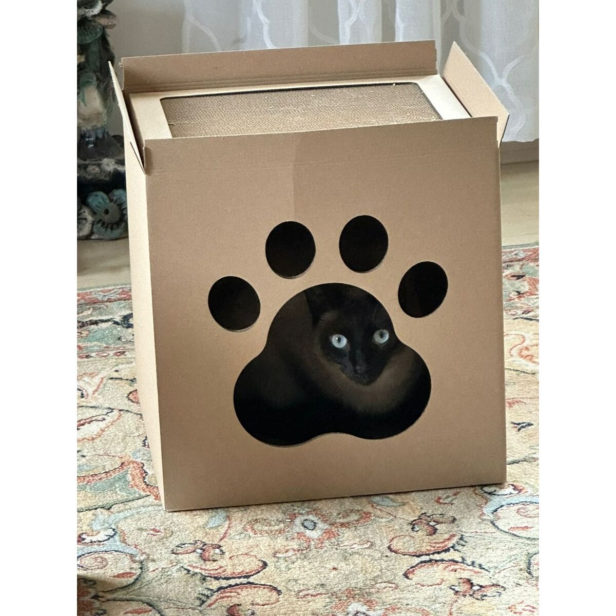 Carton+Pets Krabpaal Voor Katten Carton+Pets Netti Brons Karton 35 X 35 X 35 Cm