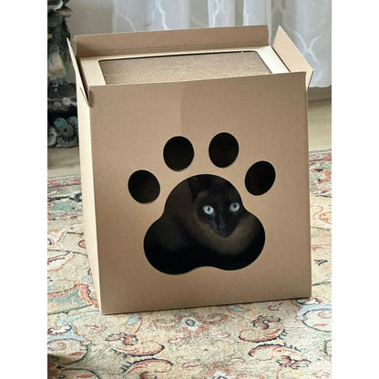 Carton+Pets Krabpaal Voor Katten Carton+Pets Netti Brons Karton 35 X 35 X 35 Cm