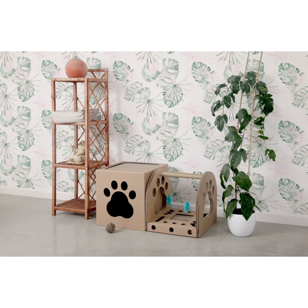 Carton+Pets Krabpaal Voor Katten Carton+Pets Netti Brons Karton 35 X 35 X 35 Cm