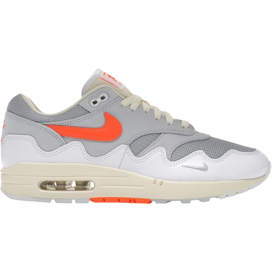 Nike Air Max 1 Patta Waves White Hyper Crimson (With Bracelet)