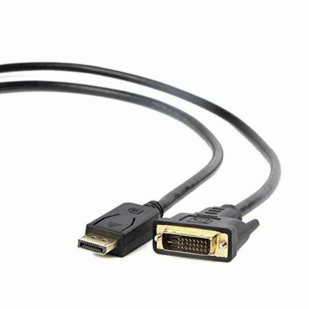 Gembird Adapter Displayport Naar Dvi Gembird Cc-Dpm-Dvim-6 1080 Px 1,8 M Zwart 1,8 M