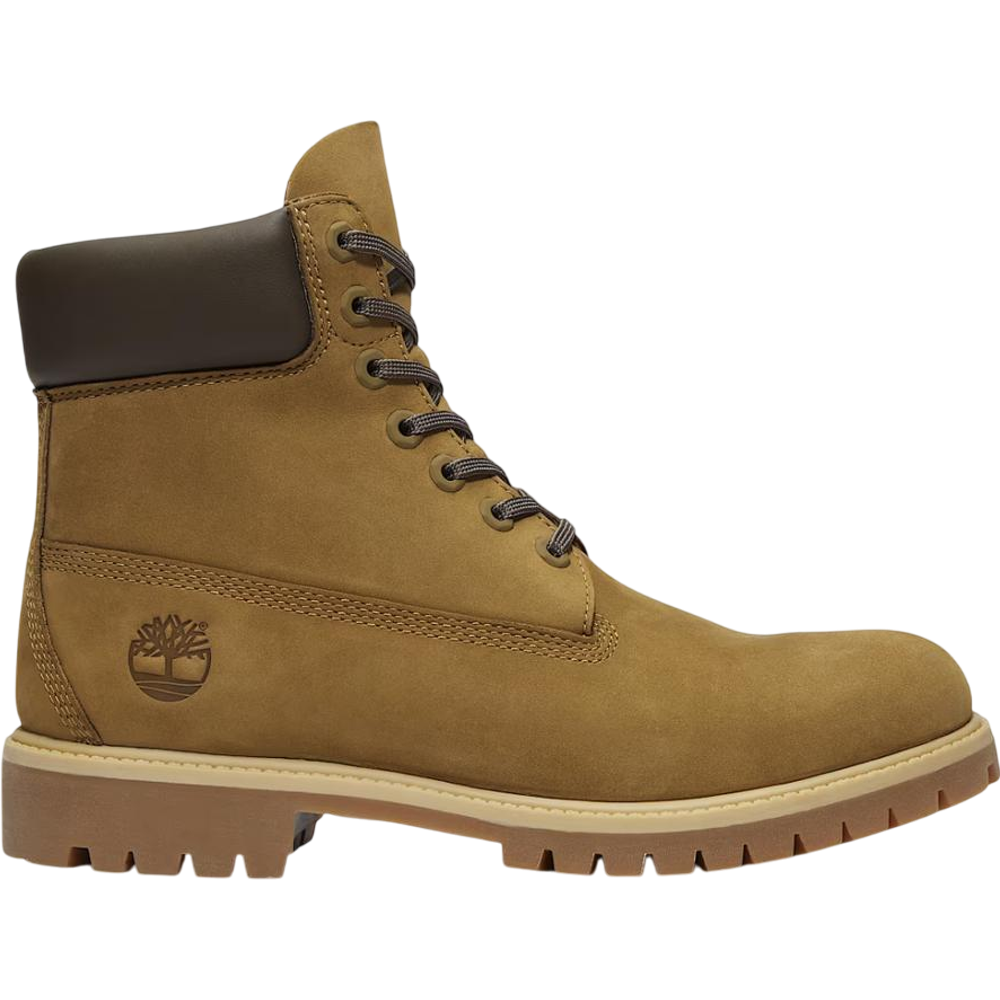 Timberland Premium 6-Inch Waterproof Boots Nubuck Olive Brown