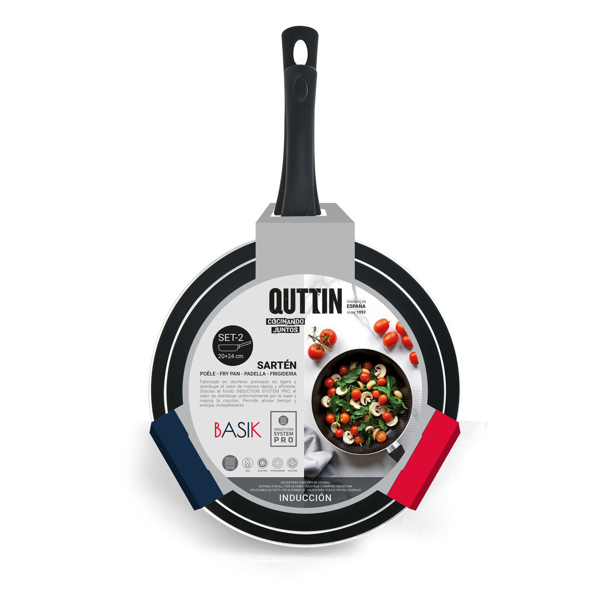 Quttin Pannenset Quttin Aluminium 24 Cm 2 Onderdelen (4 Stuks)