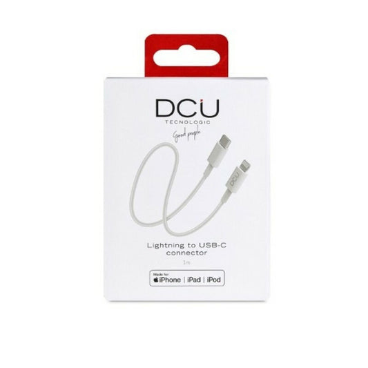 Dcu Tecnologic Kabel Usb-C Naar Lightning Iphone Dcu 1 Wit 1 M